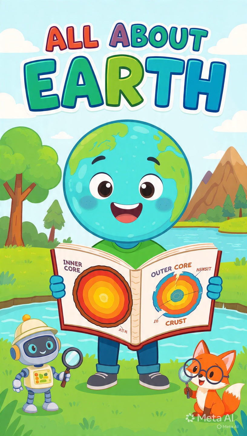 All About Planet Earth for Kids - Printable Educational Book & Science Activity Guide