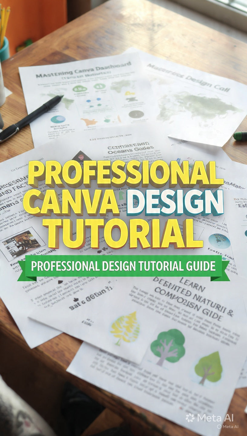Master Canva Like a Pro: The Ultimate Design Tutorial Guide for Beginners (Printable PDF)