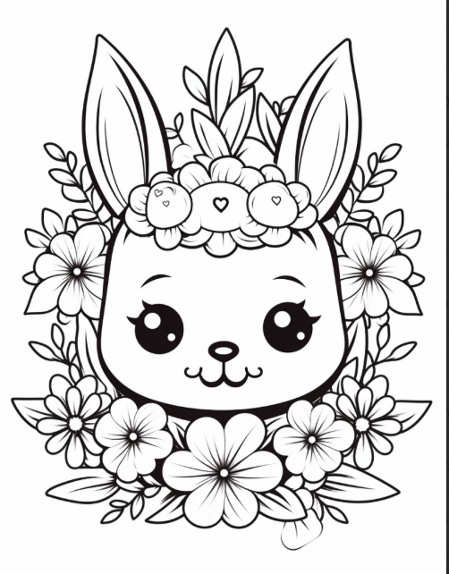 Kawaii Coloring Pages for Kids - Cute Animals & Sweet Treats