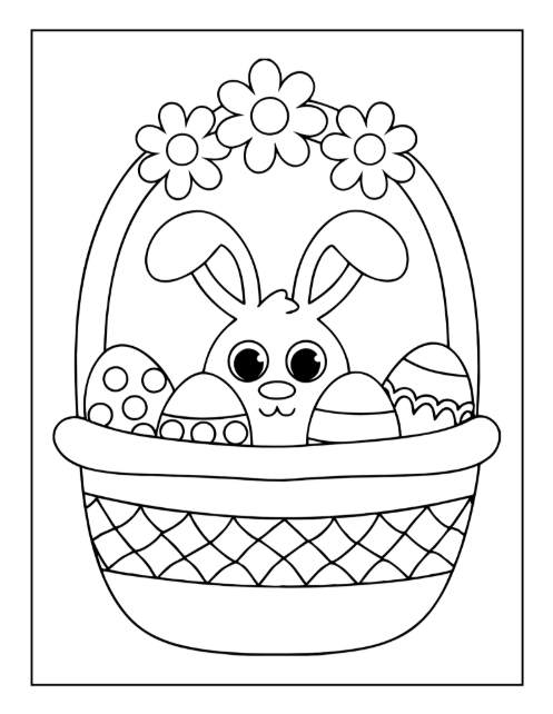Spring Picnic Coloring Pages for Kids - Printable PDF