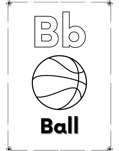 Printable Alphabet Coloring Pages for Toddlers A-Z Letter Recognition Activity PDF