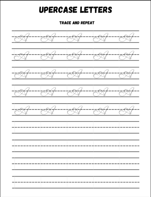Ultimate Handwriting Tracing Pack for Kids - Pen Control & Letter Formation Guide (PDF)