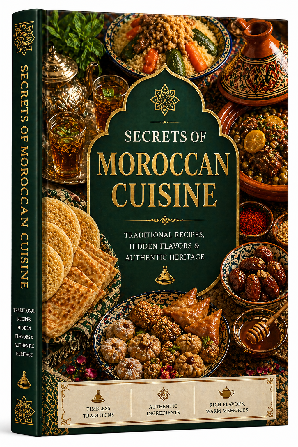 Secrets of Moroccan Cuisine – Traditional Recipes, Hidden Flavors & Authentic Heritage | Premium Moroccan Cookbook