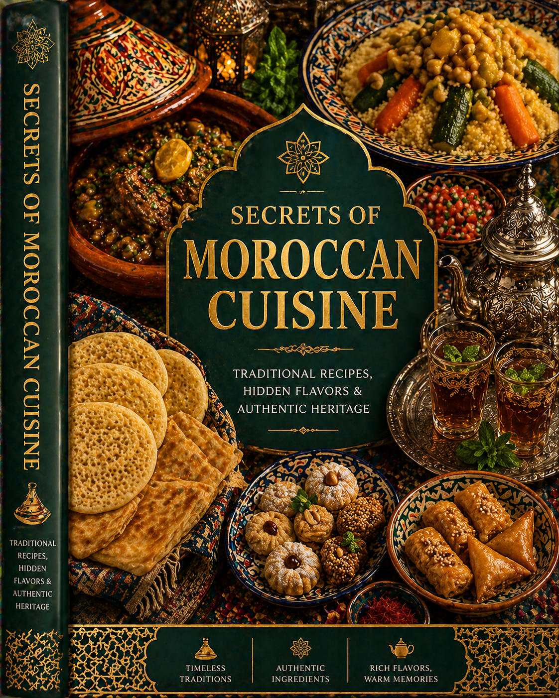 Secrets of Moroccan Cuisine – Traditional Recipes, Hidden Flavors & Authentic Heritage | Premium Moroccan Cookbook